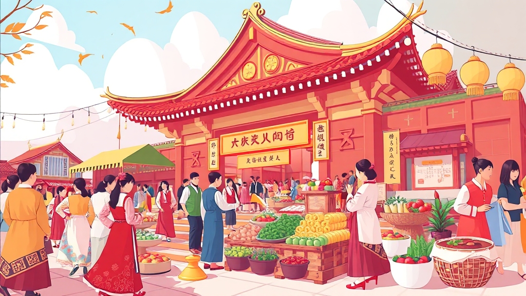 APEC 기념 K-FOOD 행사, 무엇을 먹을까? (illustration 스타일)