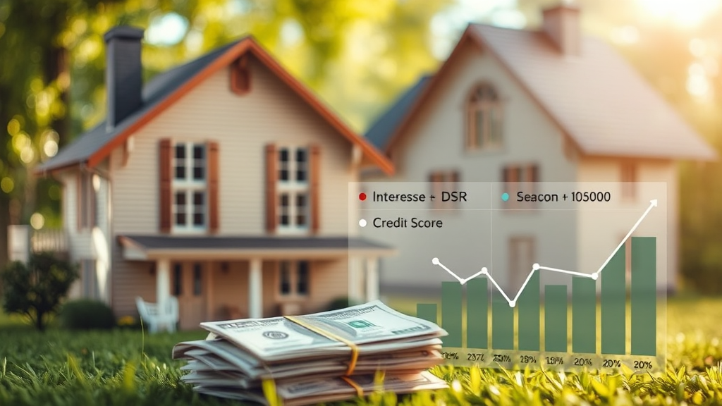 주택담보대출 조건 및 금리 (realistic 스타일)