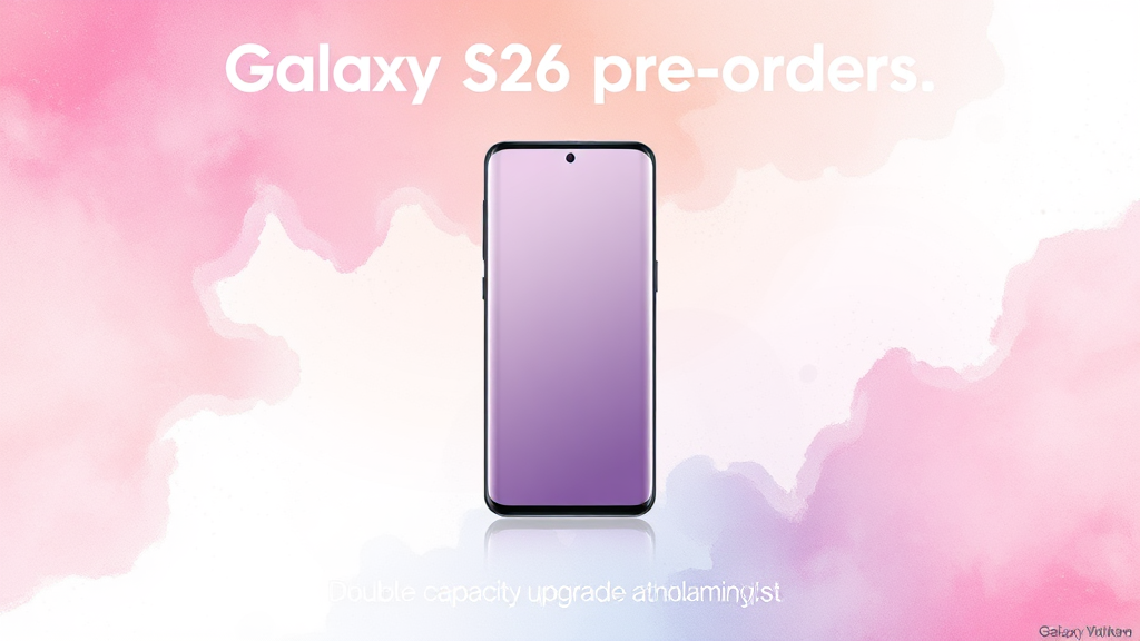갤럭시 S26 사전예약, 놓치면 후회할 특별 혜택 (watercolor 스타일)