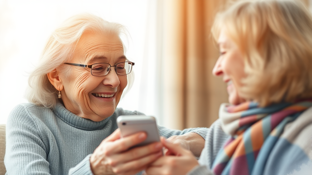 생활지원사 역할 이해 (watercolor 스타일)