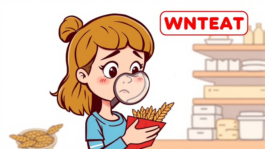 카무트 효소 섭취 시 주의사항 및 부작용 (cartoon 스타일)