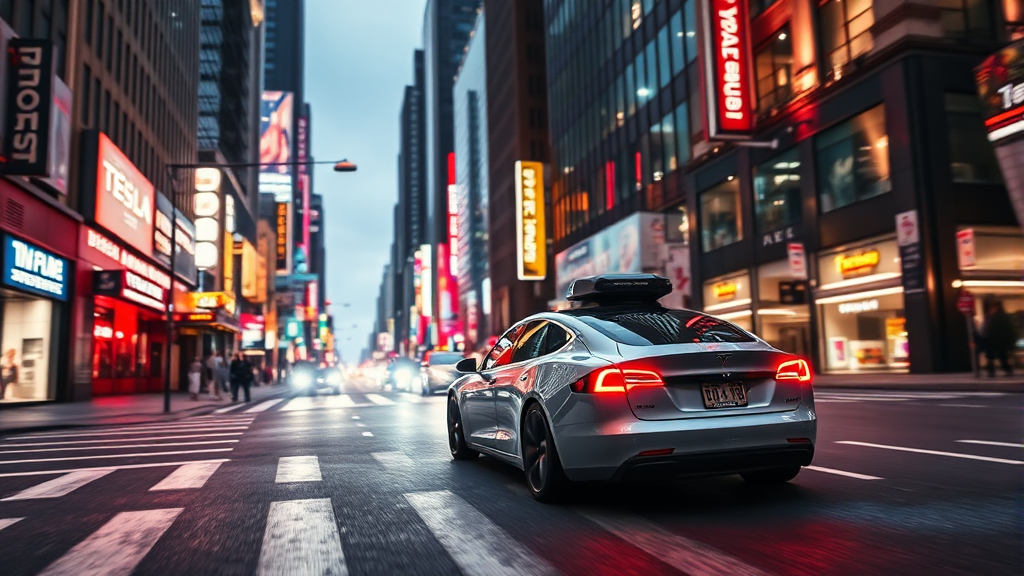 FSD와 오토파일럿 비교 (realistic 스타일)