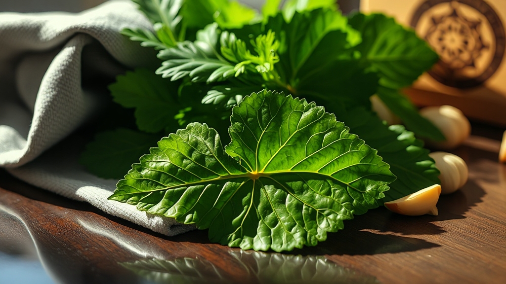 깻잎 고르는 법 & 보관법 (realistic 스타일)