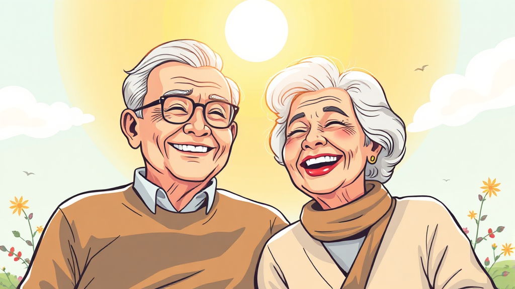 실버론, 노후 안전망? (illustration 스타일)