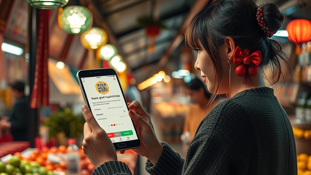 디지털 온누리상품권 앱 사용법 (realistic 스타일)