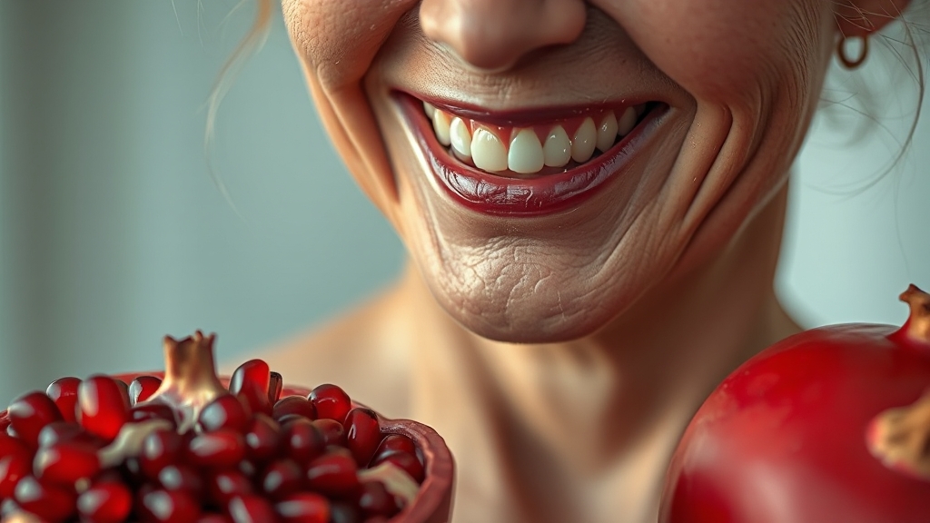 갱년기 영양제, 석류즙 vs 농축액? (realistic 스타일)