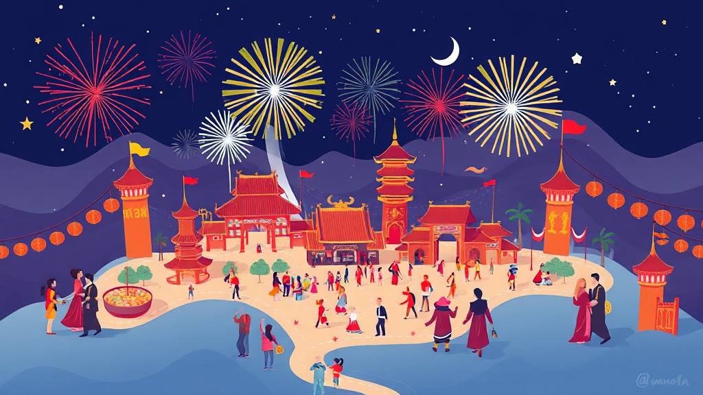 지역별 주요 축제 일정 (illustration 스타일)