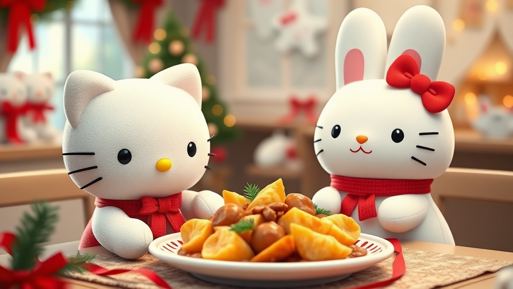 헬로키티 & 시나모롤 집중 탐구 (realistic 스타일)