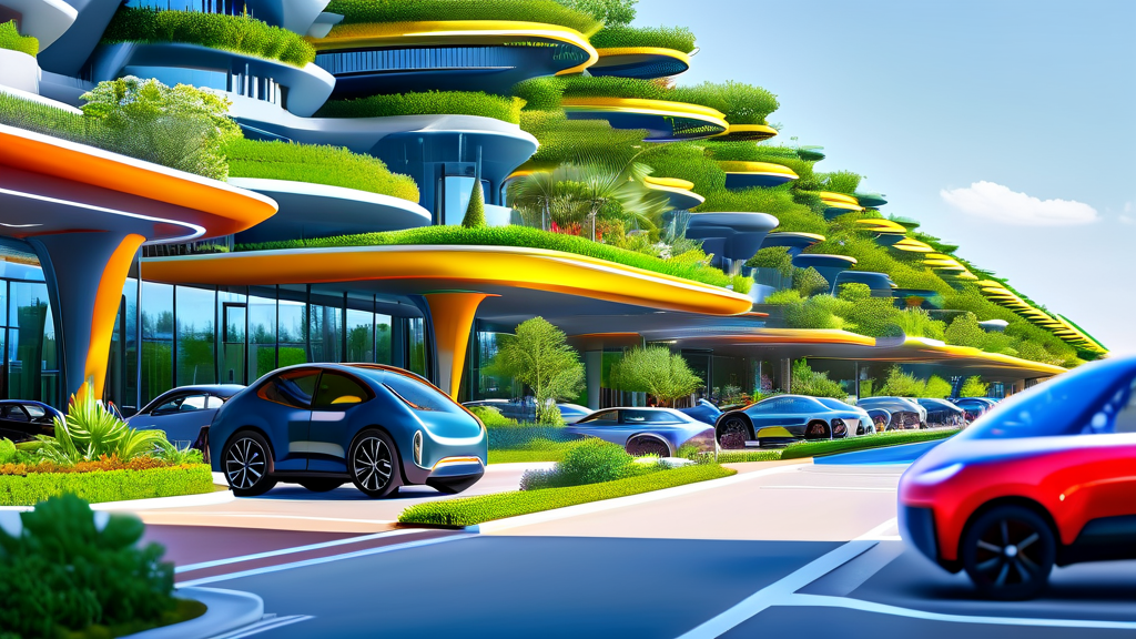 친환경차 보급 급증과 정비 인프라 부족 현황 (realistic 스타일)