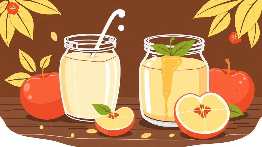 혈당 관리와 다이어트를 동시에! 두유와 애사비젤리의 비밀 (illustration 스타일)