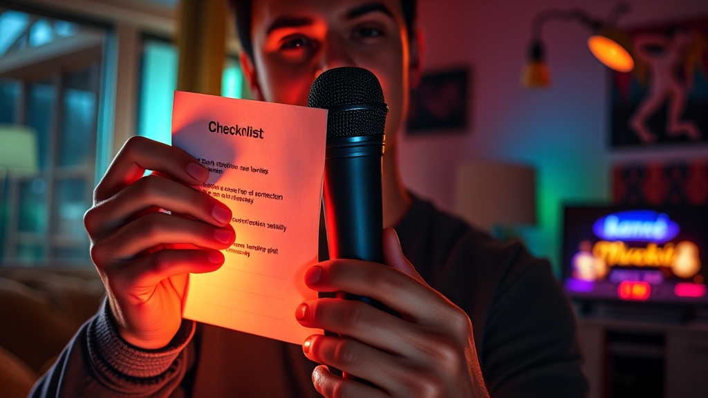 구매 전 체크리스트 (realistic 스타일)