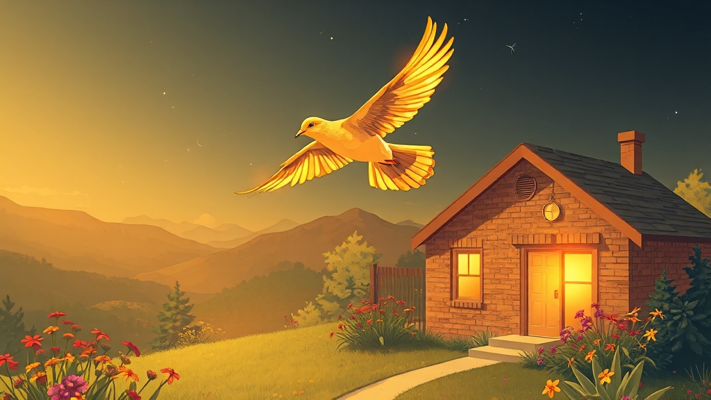 상황별 새 꿈 해몽 (illustration 스타일)