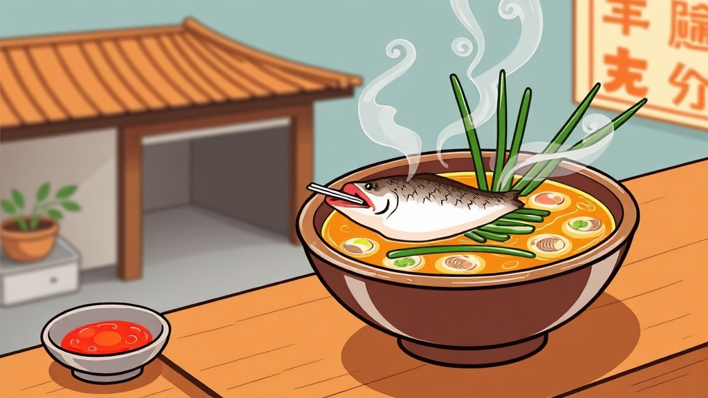 추어탕 맛집, 어디로 가야 할까요? (cartoon 스타일)