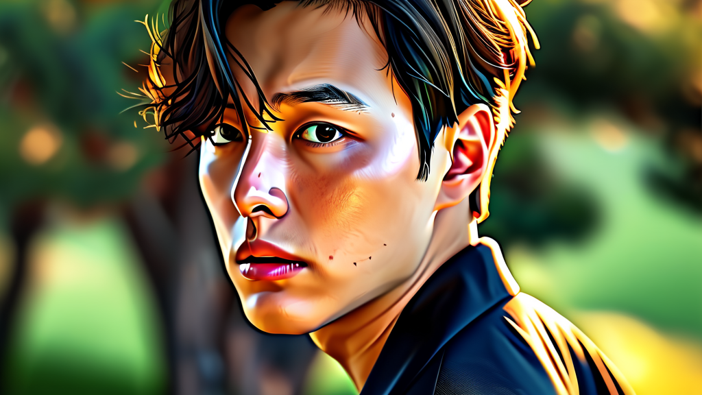 박보검: ‘백상의 얼굴’로 돌아온 그의 활약 (realistic 스타일)