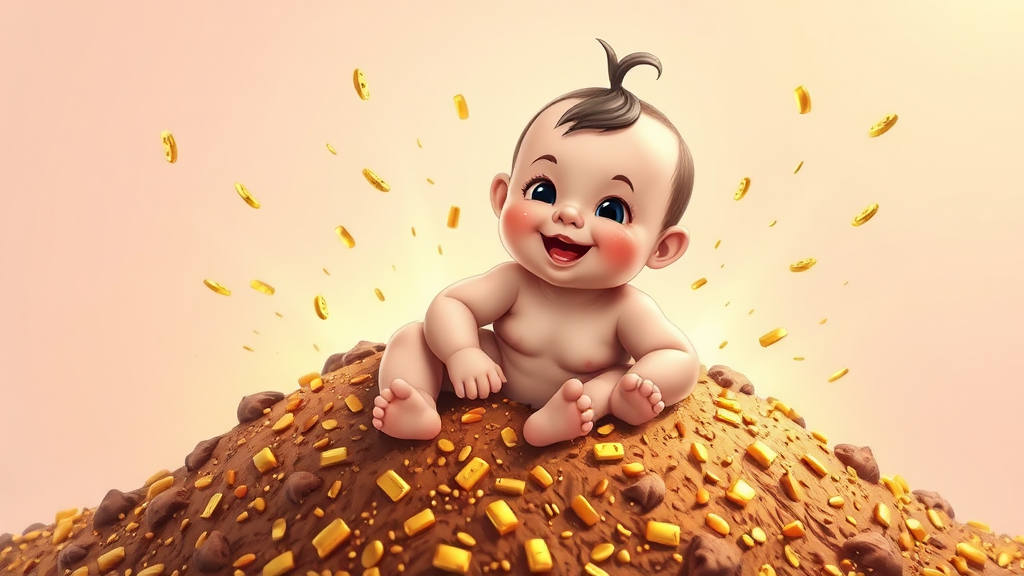 똥 보는 꿈, 재물운 상승? (realistic 스타일)