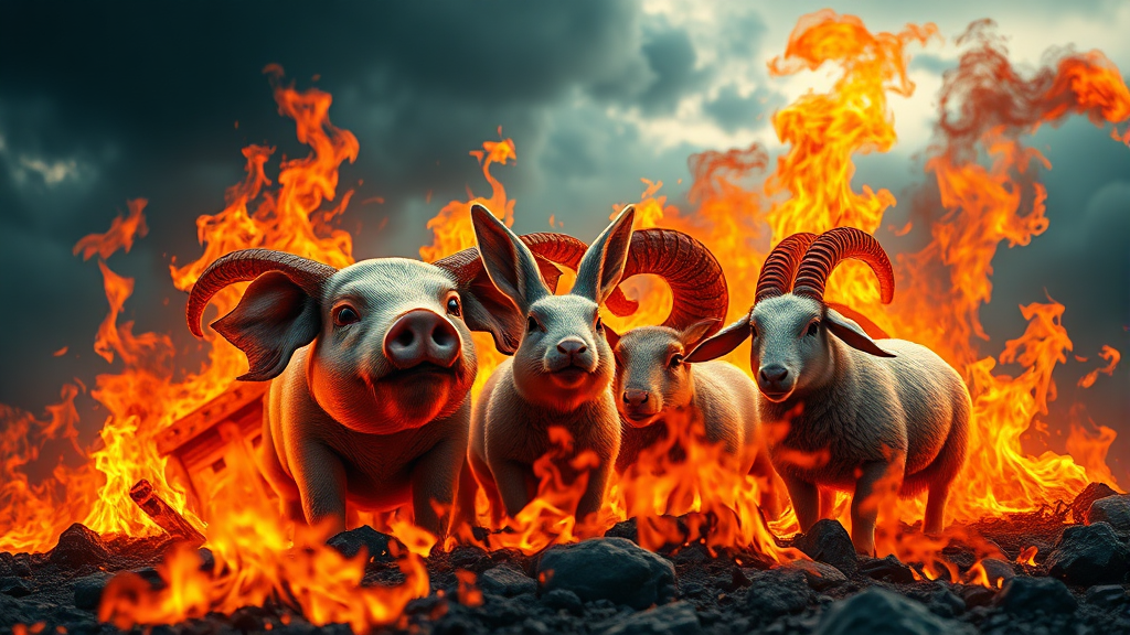 2026년 띠별 삼재 영향 (realistic 스타일)