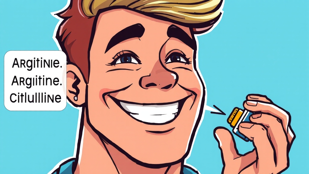 나에게 맞는 아르기닌 제품 선택 기준 (cartoon 스타일)