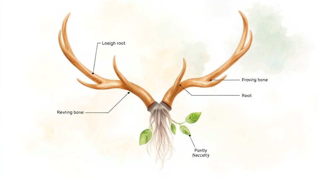 현명한 녹용 제품 선택 가이드: 부위별 특징과 성분 분석 (watercolor 스타일)