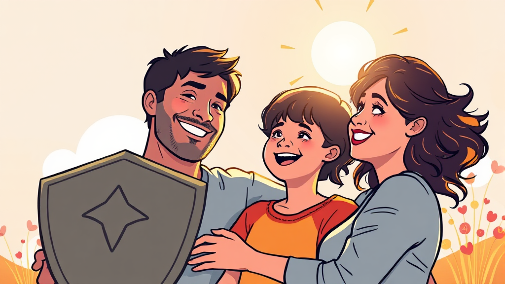 종신보험, 왜 필요할까? (illustration 스타일)