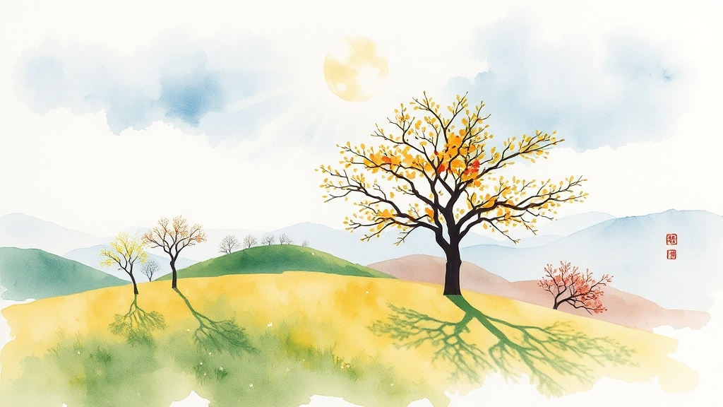 각 절기의 의미 살펴보기 (watercolor 스타일)