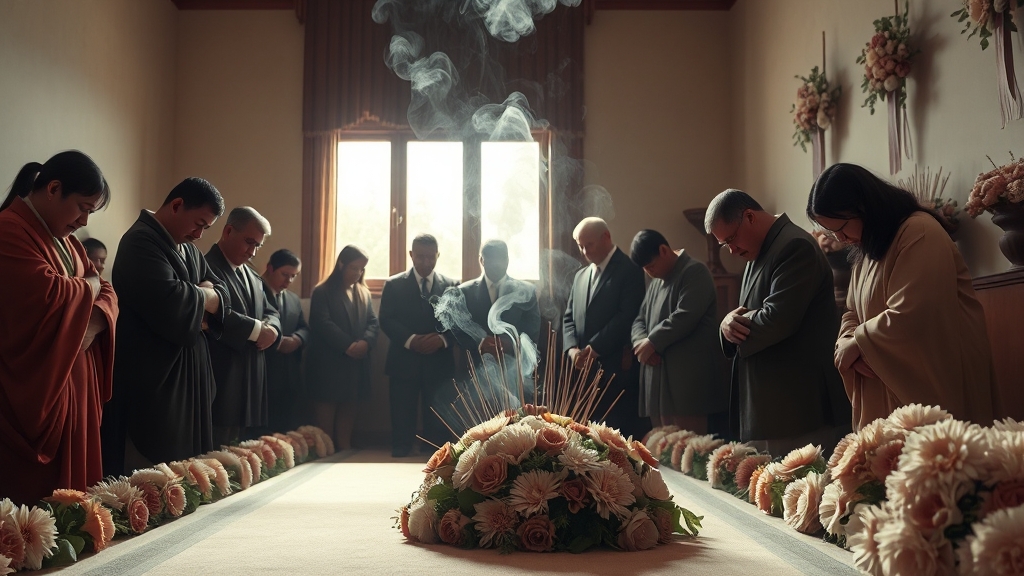 분향, 헌화, 그리고 절하는 방법 (realistic 스타일)