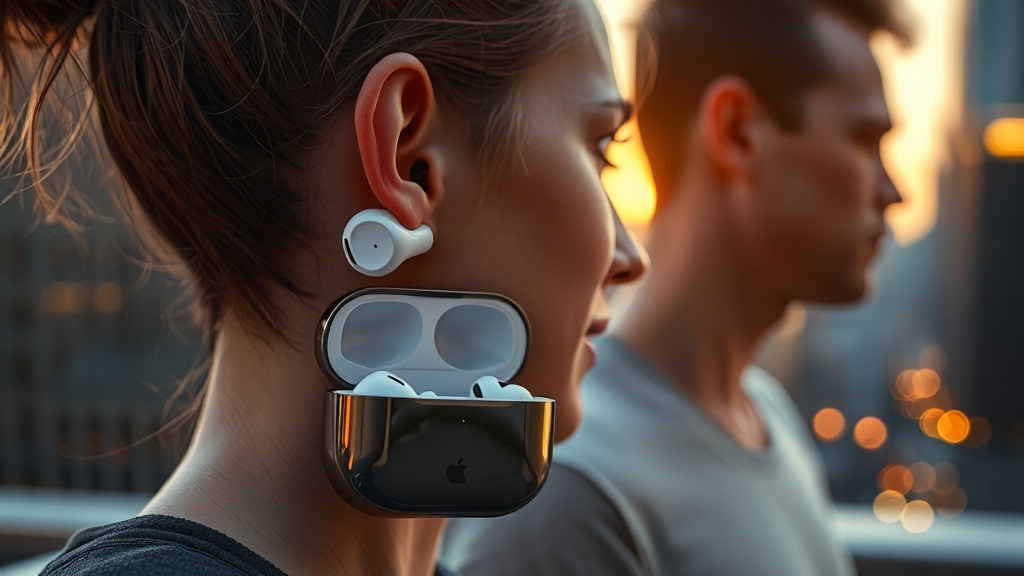 에어팟 프로 2 vs 에어팟 프로 3 (realistic 스타일)