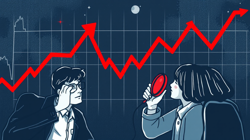 경제, 예산안 갈등과 금융 시장 불안 (illustration 스타일)