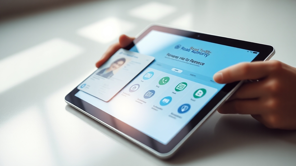 온라인 갱신 조건 및 준비물 (realistic 스타일)