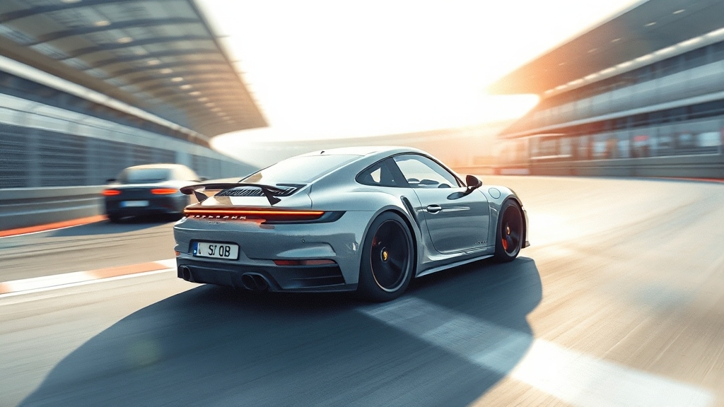 911 GT3 기술력 분석 (watercolor 스타일)