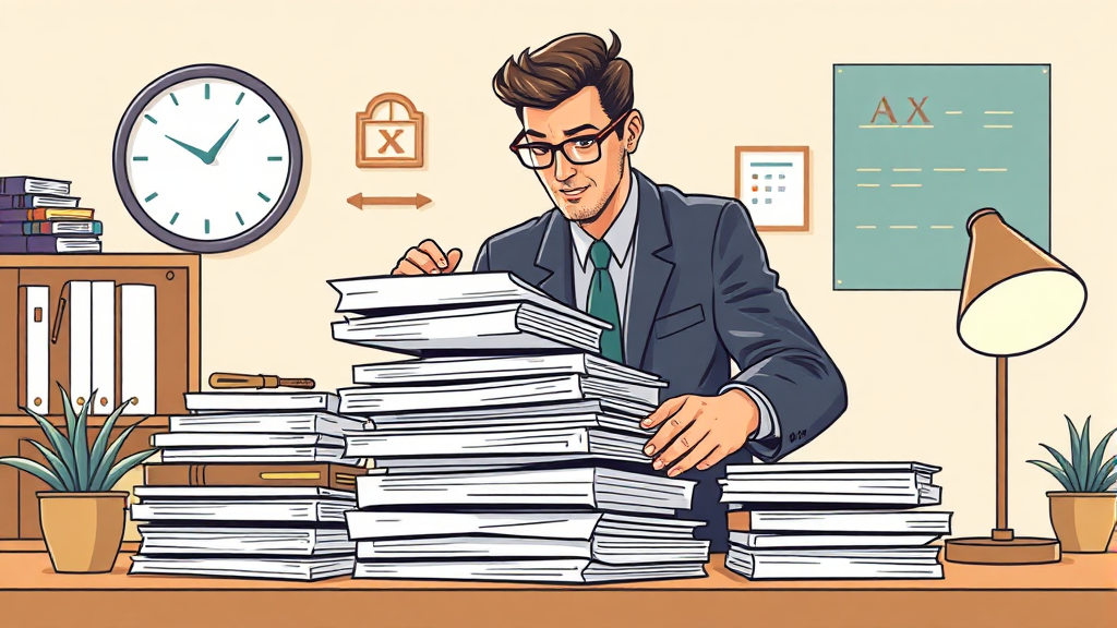 성공적인 법인세 신고를 위한 필수 서류 준비 (illustration 스타일)