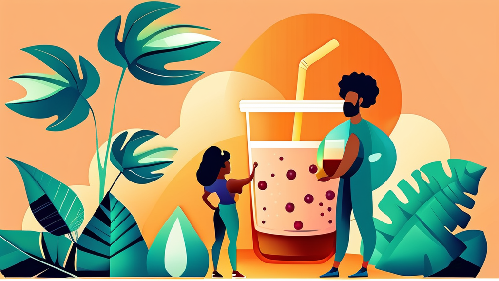 칡즙, 제대로 알고 마셔야 하는 이유 (cartoon 스타일)