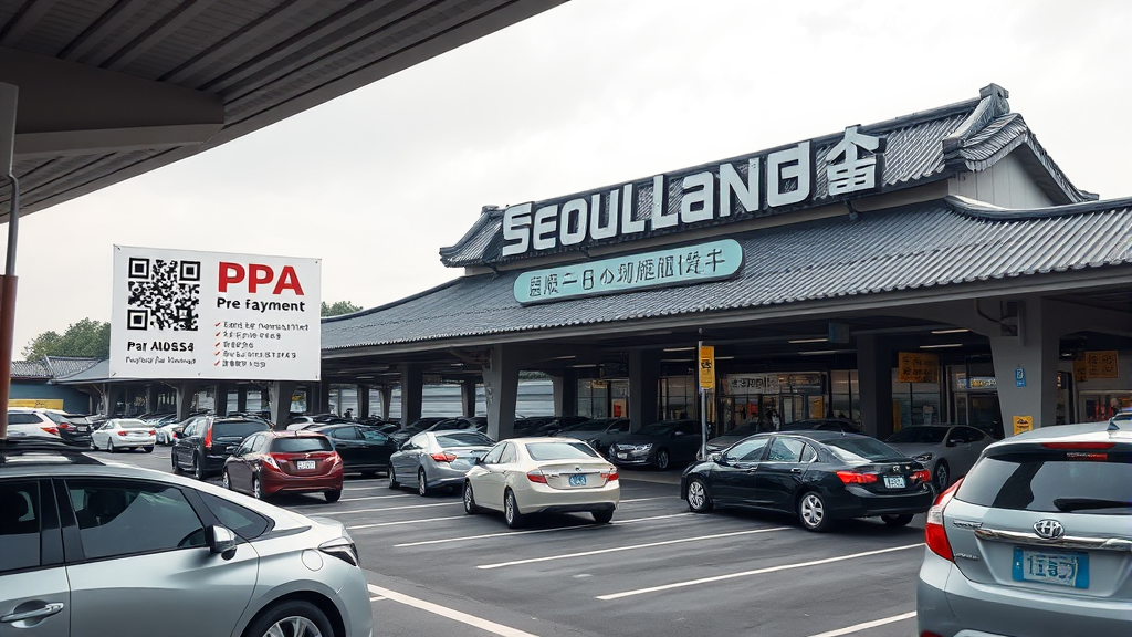 주차 정보 및 꿀팁 (realistic 스타일)