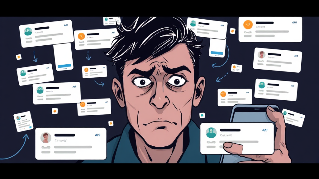 알림 불안이란? (illustration 스타일)