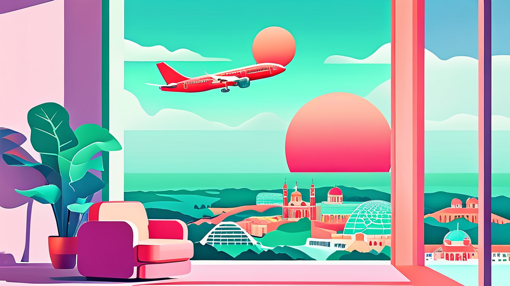 티웨이항공 특가 구매 혜택 및 추가 할인 정보 (illustration 스타일)