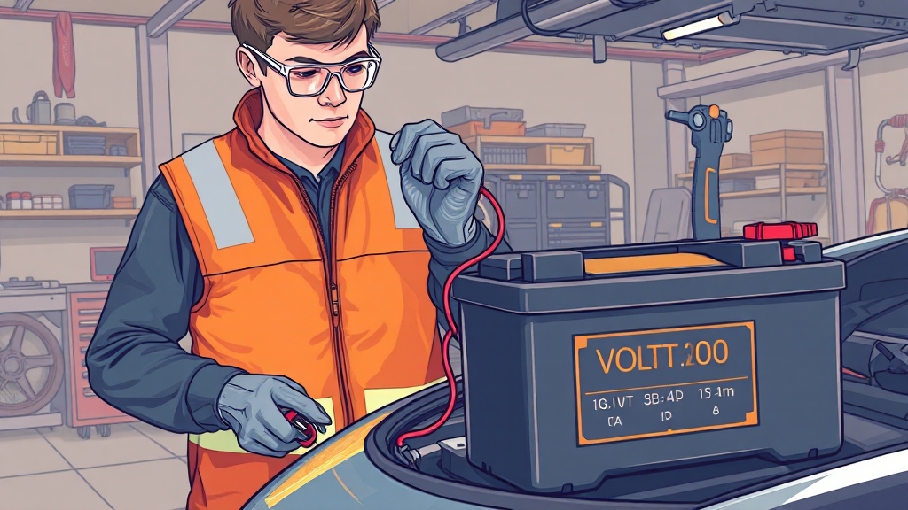 배터리 교체, 이렇게 진행하세요! (illustration 스타일)