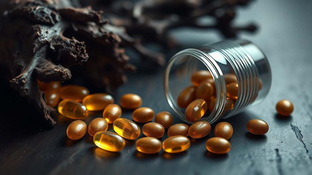 침향나무 수지가 응축되어 만들어지는 과정을 표현한 이미지