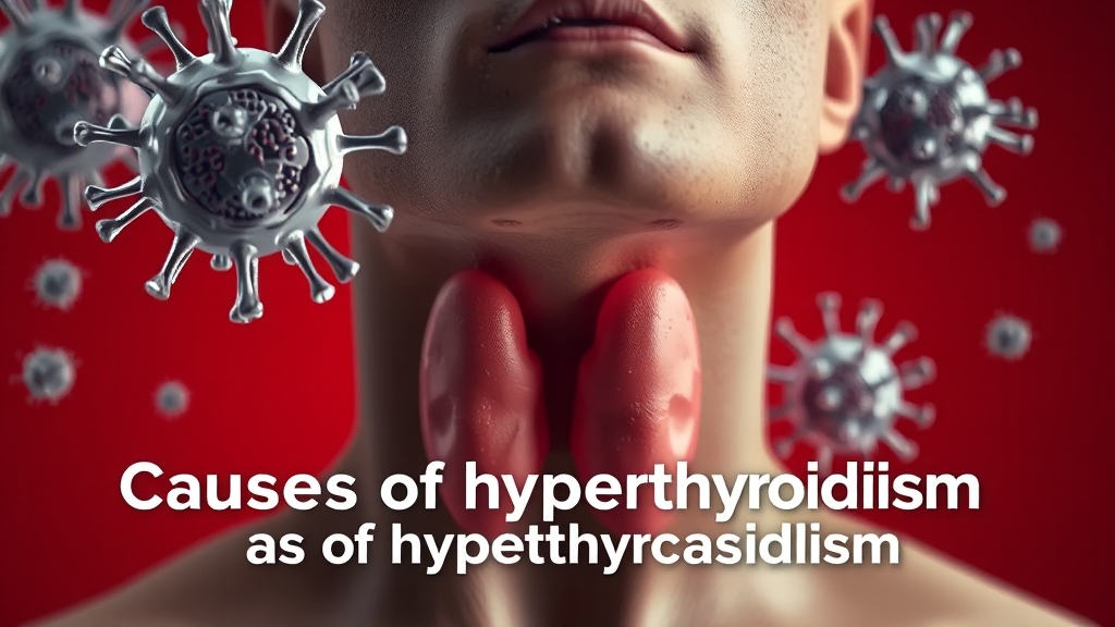갑상선 기능항진증 원인 분석 (realistic 스타일)