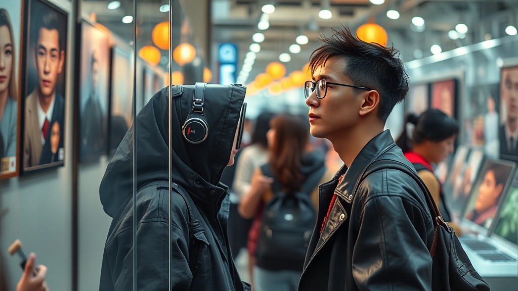 상하이 인싸 명소 트렌드 (realistic 스타일)