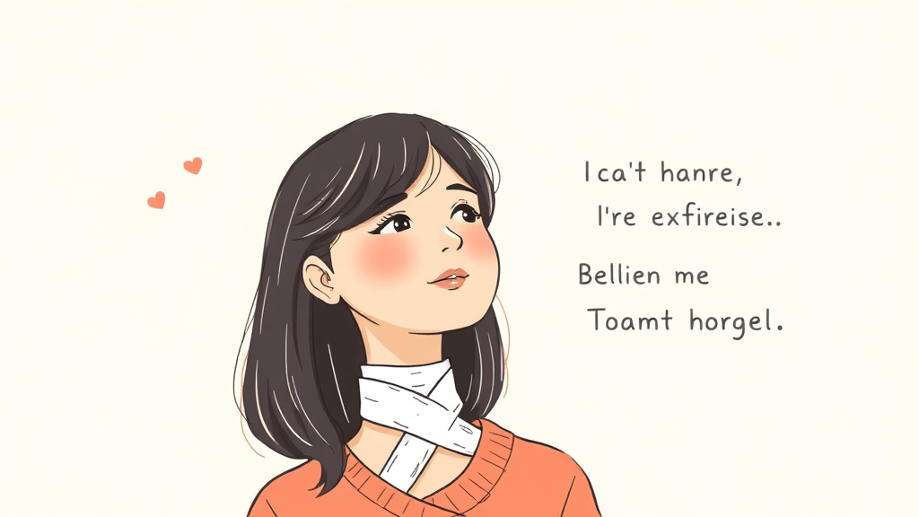 영숙, 갑상선암 투병 고백 (illustration 스타일)