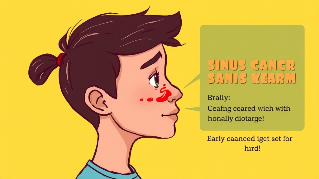 부비동암 예후 (cartoon 스타일)
