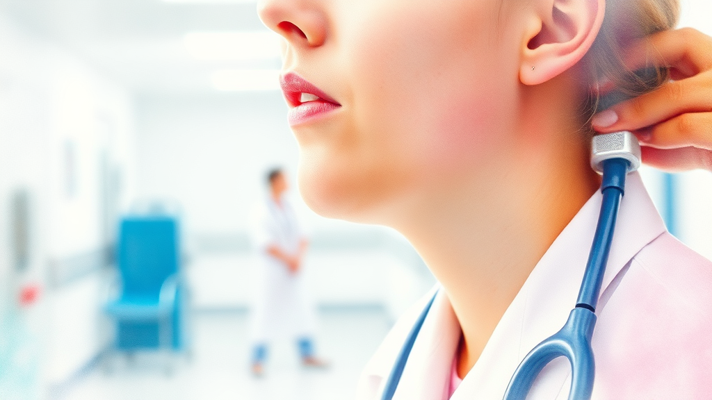 병원 방문이 필요한 경우 (watercolor 스타일)