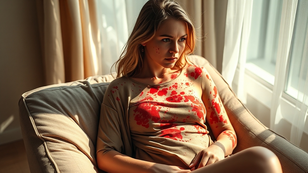 대상포진 원인과 위험 요인 (realistic 스타일)