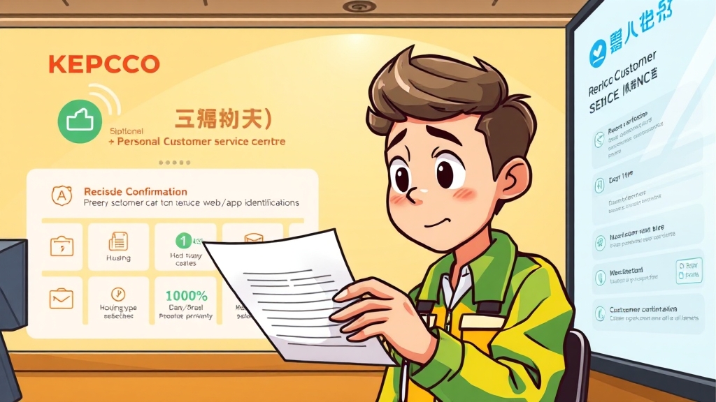 고객번호 조회 시 주의사항 (cartoon 스타일)