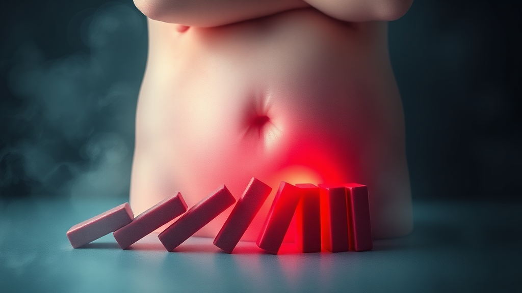 대사증후군 발생 원인 (watercolor 스타일)