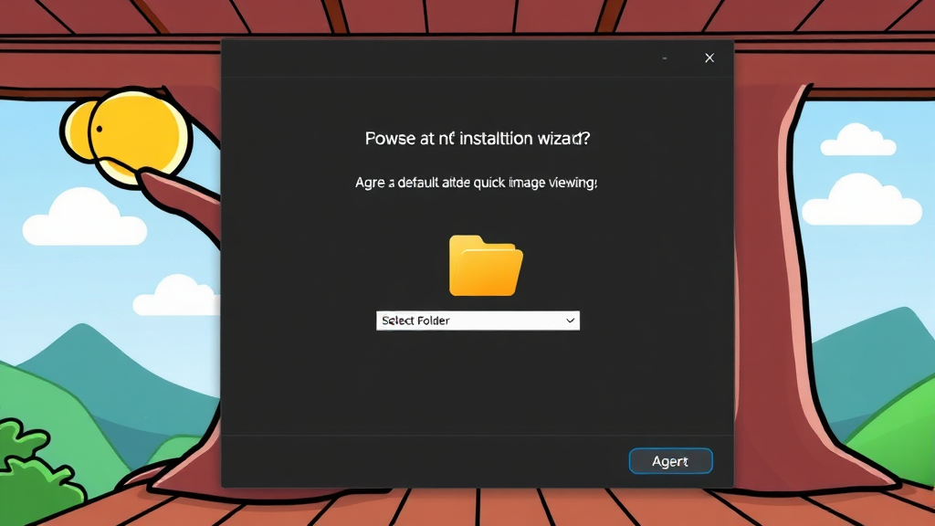 PicView 다운로드 및 설치 방법 (cartoon 스타일)