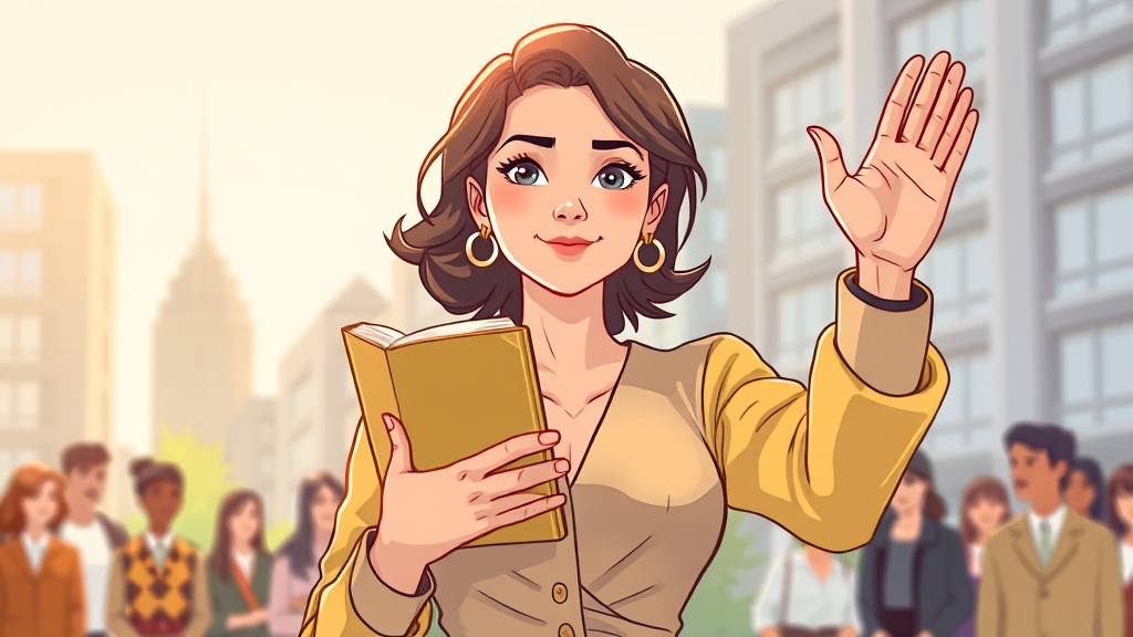 독서가 사회에 미치는 영향 (cartoon 스타일)