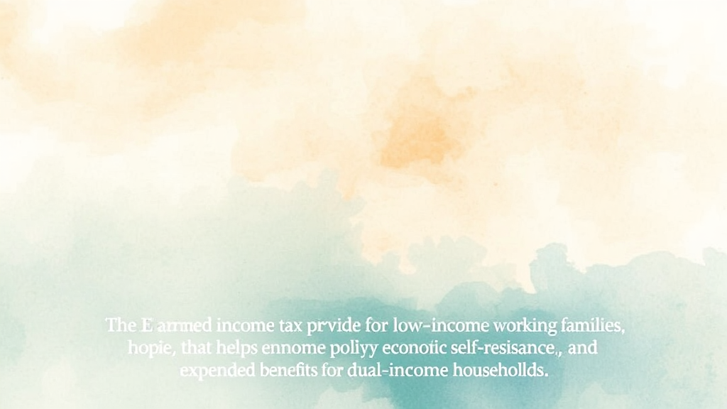 근로장려금, 왜 중요할까요? (watercolor 스타일)