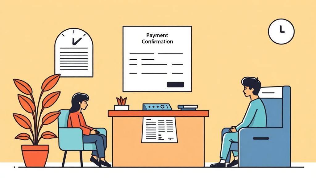 오프라인 발급 방법 (illustration 스타일)