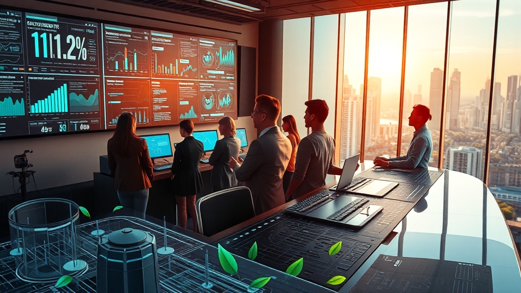 기업 개요 및 사업 모델 (realistic 스타일)