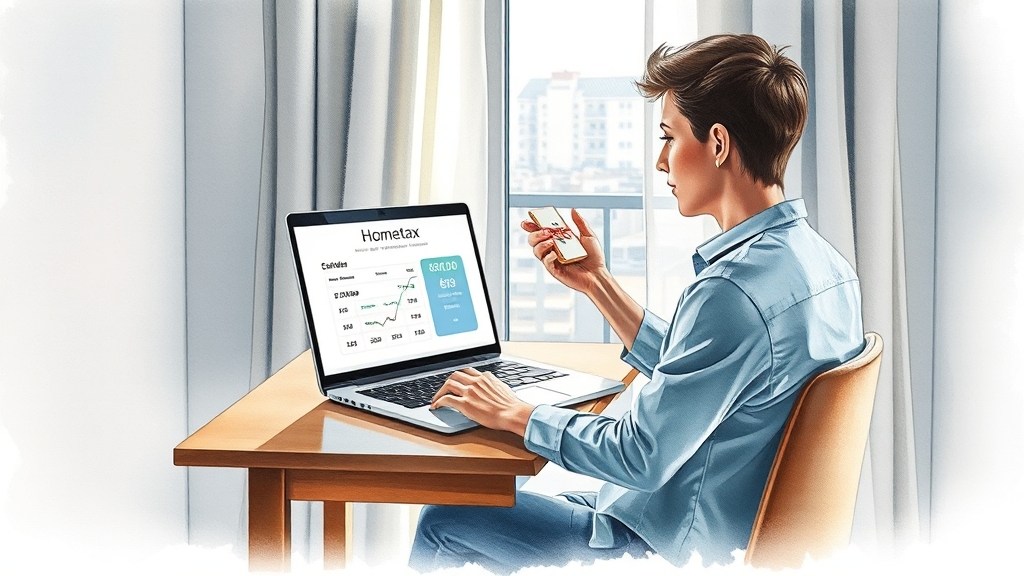 부동산 증여세 계산기 활용법 (watercolor 스타일)